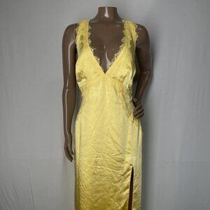 More To Come Women’s Sheila Midi Dress Yellow Size M